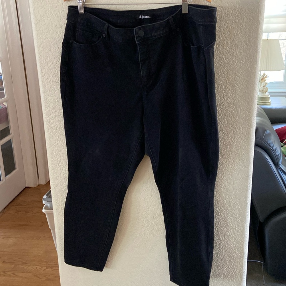 Plus size black jeans